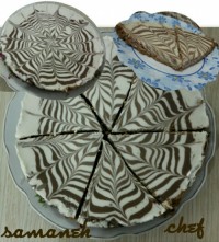 چیز کیک شکلاتی نپختنی
