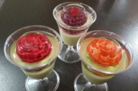 ژله گلدار در جام