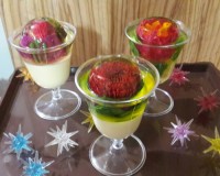 ژله گلدار در جام