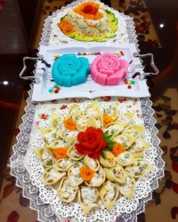 ژله ، سالاد ماکارونی ، جامبو شلز