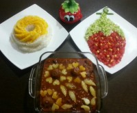 برنج و خورشت قیمه