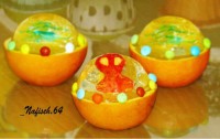 پرتقال ژله ای در رنگهای مختلف