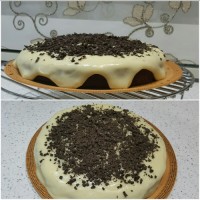 کیک شکلاتی با کرم انجلیس