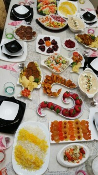 میز شام دیشب من