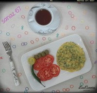 املت سبزیجات با پنیر