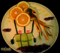 تزئین میوه