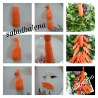 طاووس با هویج