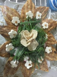 تزیین پنیر و سبزی