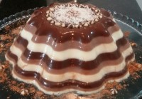 دسر شکلاتی راه راه