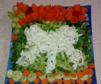 اینم سالاد امشبم