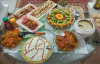 میز شام تولد همسرم