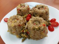 برنج سرخ شده با سبزیجات