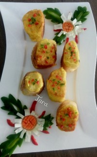 ساندویج مرغ و سیب زمینی