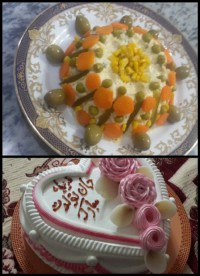 سالا الویه کیک تولدم