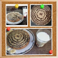 کیک دورنگ (زبرا)