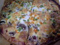 پیتزا قارچ و گوشت