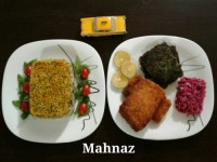 سبزی پلو با ماهی و کوکو سبزی