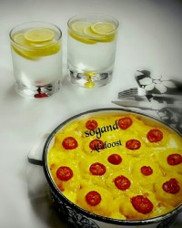 گراتن سیب زمینی با پنیر