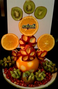 تزئین میوه