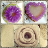 ژله رنگین کمان وموس آلبالو