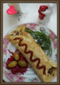 رولت گوشت پنیری