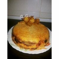 ته چین قارچ و بادمجان