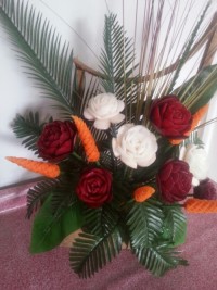 میوه ارایی با شلغم چغندر و هویج