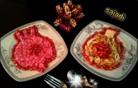 انار پلو با مرغ