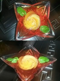 رزت سیب در ژله