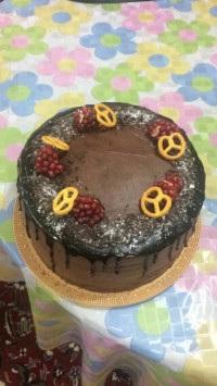 کیک شکلاتی بامغز گردو وموز