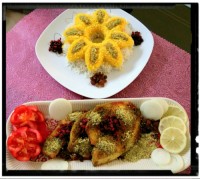 چلو ماهی کبابی