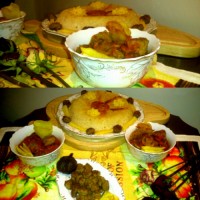 خورش قارچ و گوشت چرخ کرده