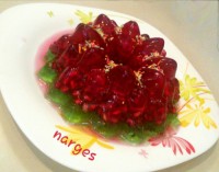 ژله انار سه رنگ