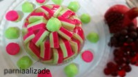 ژله انار سه رنگ