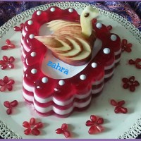 ژله انار سه رنگ