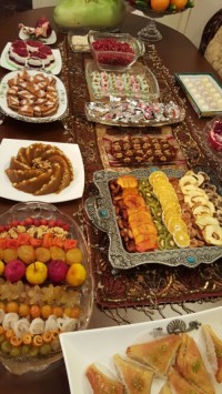 میز یلدای پارسال من