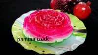 ژله انار سه رنگ