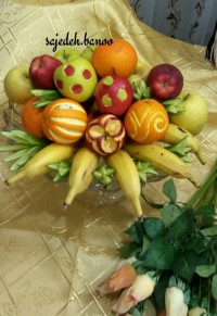 تزیین میوه شب یلدا