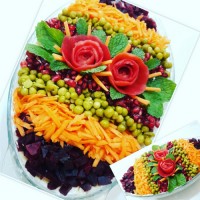 تزیین سالاد الویه