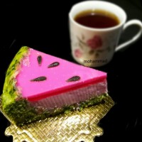چیز کیک برش خورده