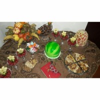 تزیین خوراکی های شب یلدا