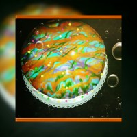 تزیین کیک با سس براق فرانسوی