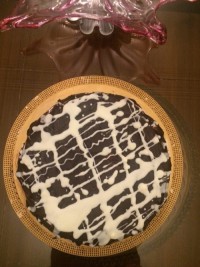 کیک شیفون با رویه گاناش