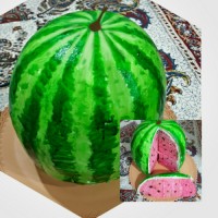 کیک هندوانه ای شب یلدا