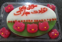 ژله ترکیبی (رنگین کمان و ویترینی)