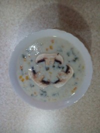 سوپ شیر وقارچ