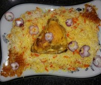 هویچ پلو با مرغ