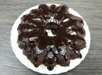 کیک شکلاتی تلخ با روکش گاناش...