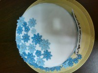 کیک باروکش فوندانت