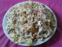 سالاد کلم و نخود فرنگی